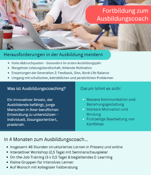 Beschreibung der Fortbildung zum Ausbildungscoach
